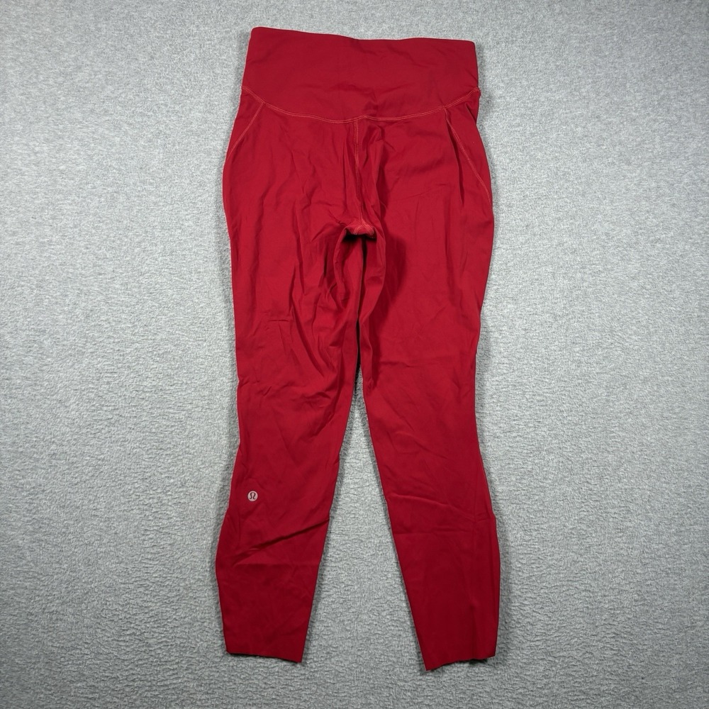 Lululemon Base Pace High Rise 25" Tight Leggings Dark Red Womens Size 8 Running